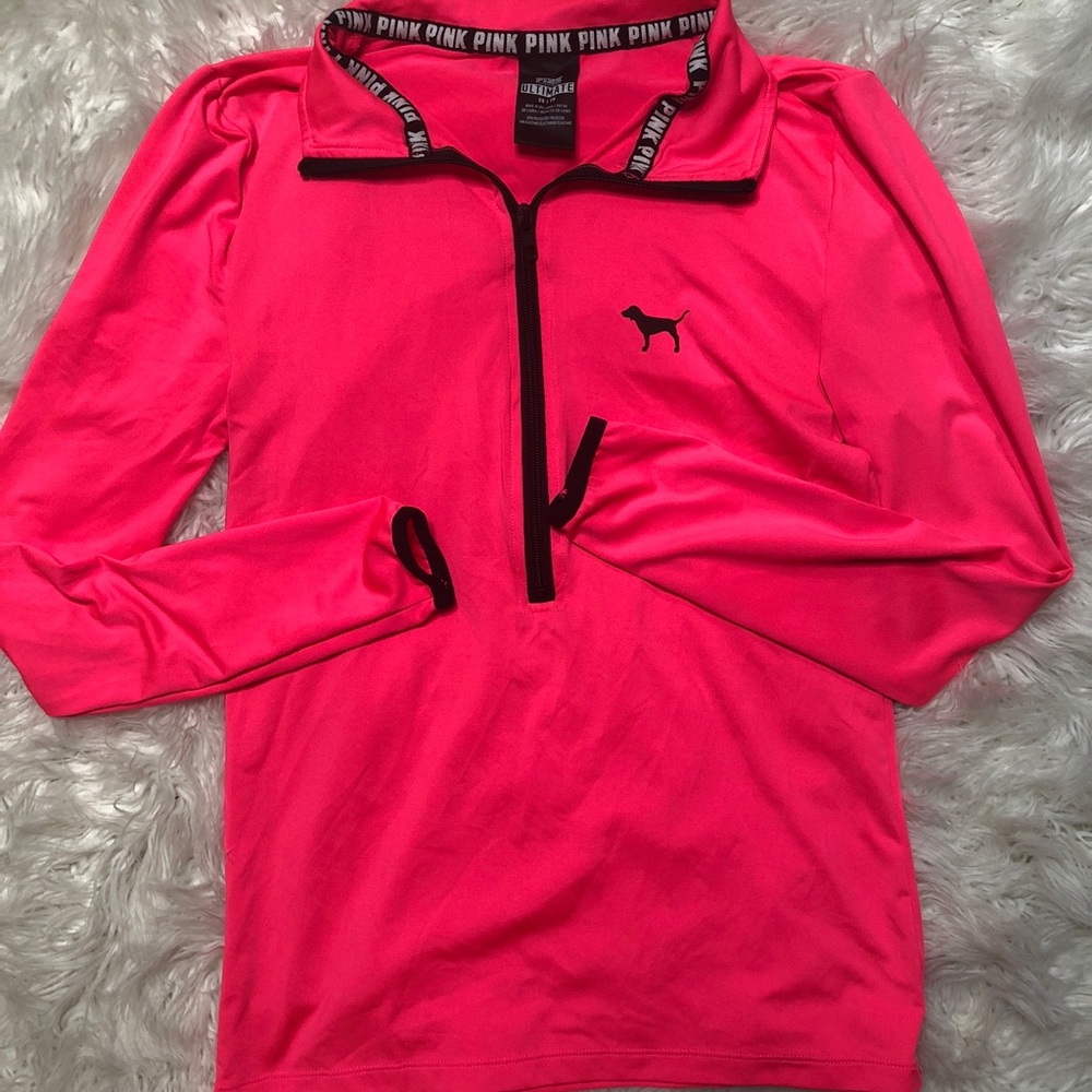 Pink half zip up